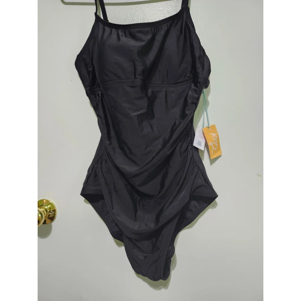 Kona Sol Swimsuit One Piece Black Size Large - Picture 4 of 6